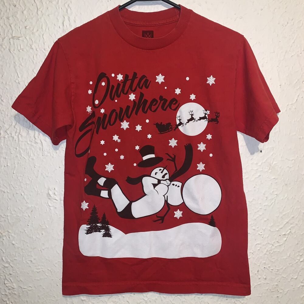 2017 WWE Authentic Outta Snowhere Randy Orton Holiday Tour Shirt S